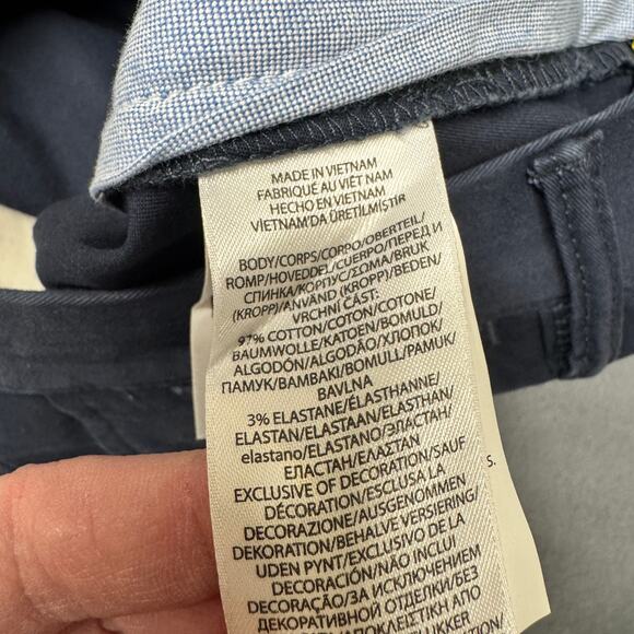 Polo Ralph Lauren Pants Bedford Stretch Straight Fit Chino Blue Mens 34x32 - Picture 8 of 12